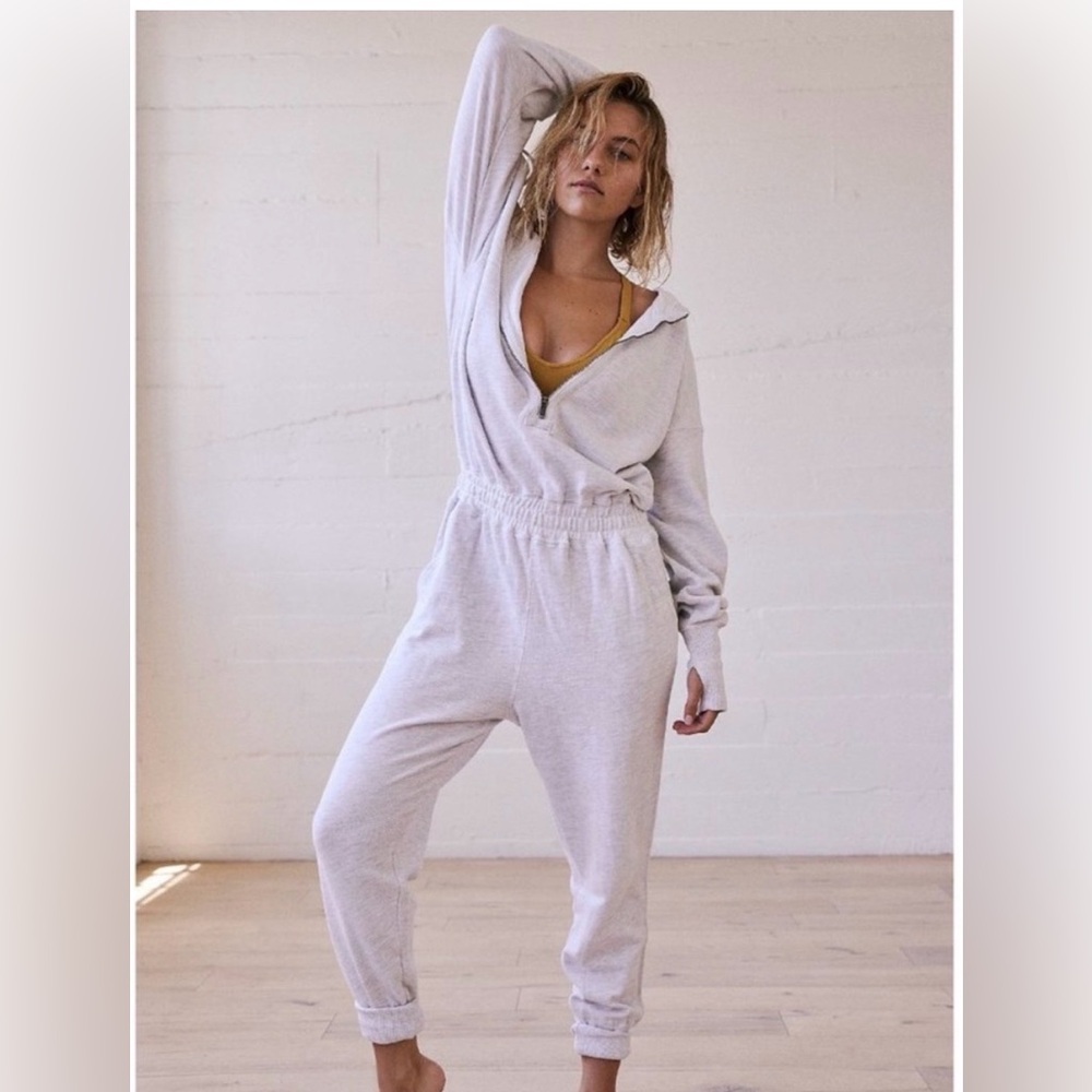 FP Movement Training Day Jumpsuit size S Heather Gray